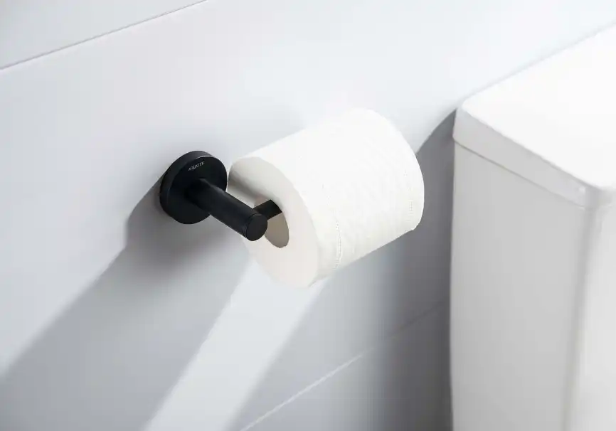 Держатель туалетной бумаги Aquatek Европа AQ4108MB, Черный матовый фото 4