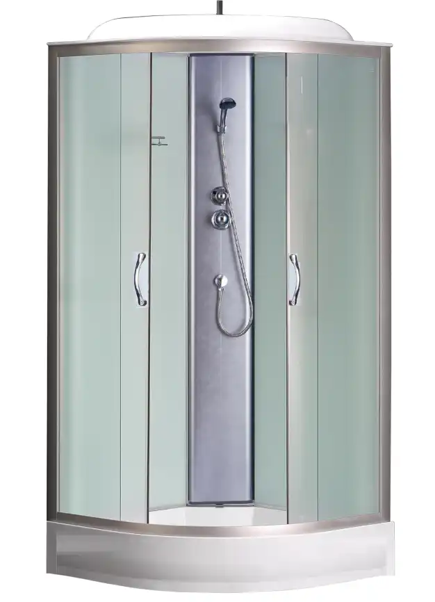 Душевая кабина Loranto CS-6611 F, 100х100х215, матовая, стекло 4 мм, поддон 13 см фото 1
