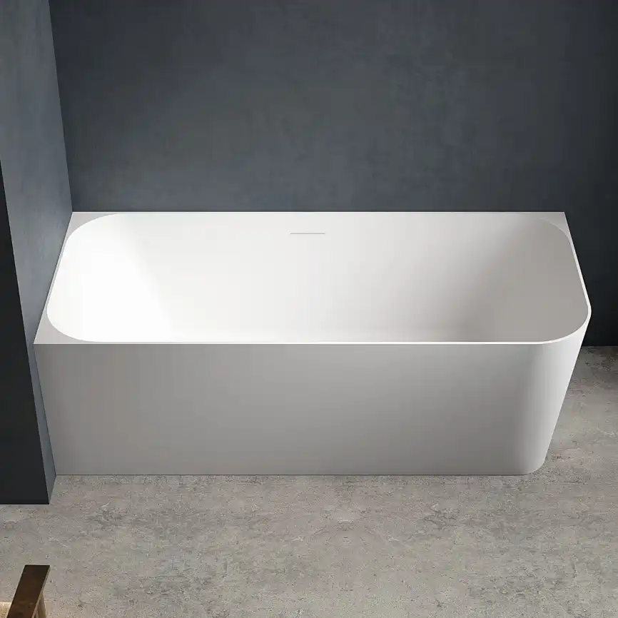 Акриловая ванна Abber 160х75 AB9331-1.6 L, отдельностоящая, Белая глянцевая фото 6
