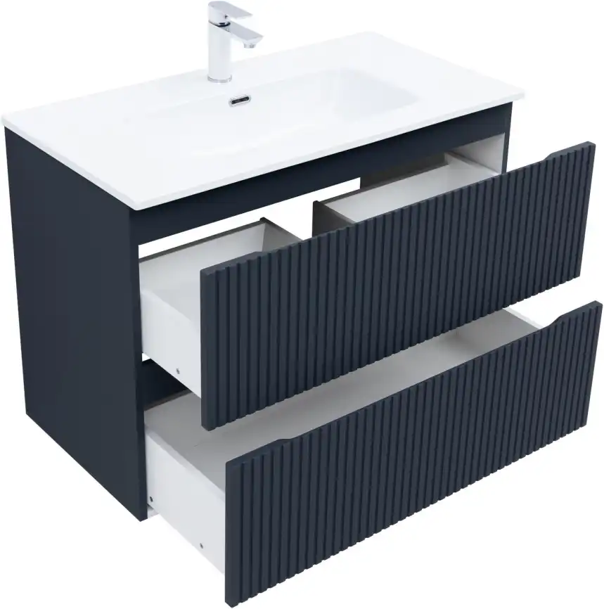 Тумба под раковину Aquanet Джейн (Flat) 90 маренго, подвесная, 335430 фото 7