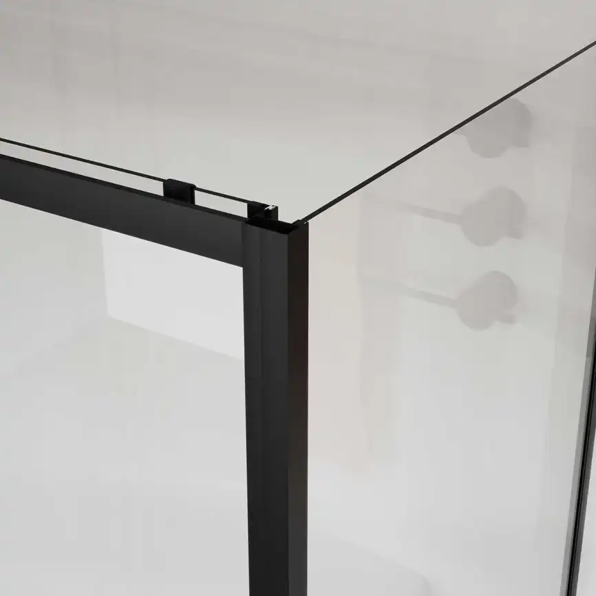 Душевой уголок Vincea City 120х90 VSR-5CT9012CLB, профиль черный, стекло Прозрачное фото 3