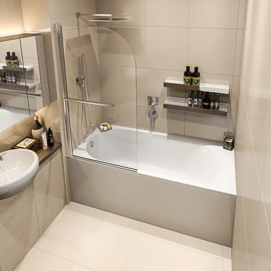 Ванна из искусственного мрамора Bas Афина 170х70, белый глянец фото 2