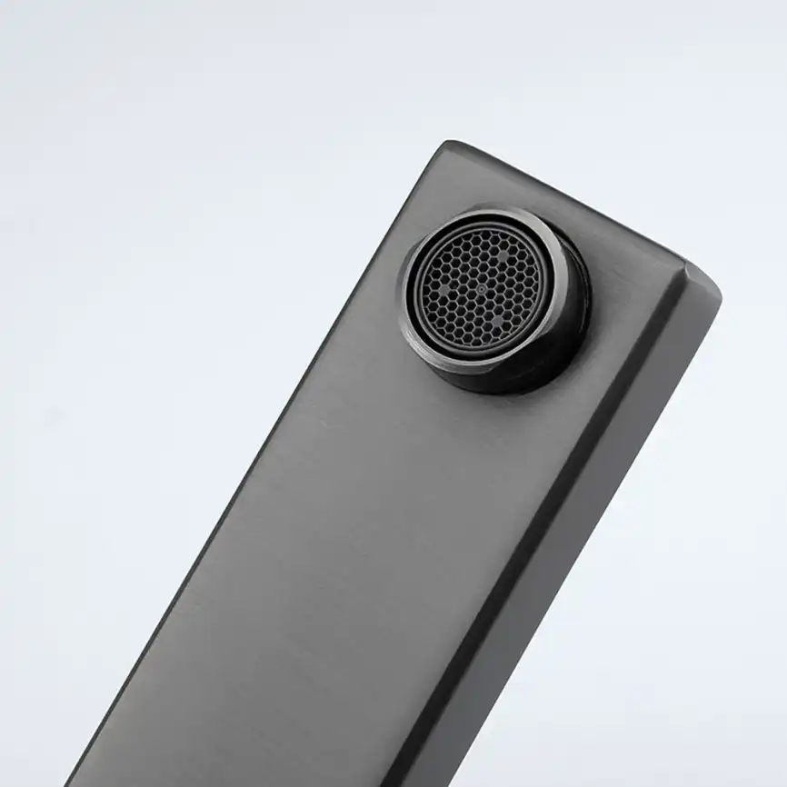 Смеситель для раковины Gappo G1017-92 высокий, Оружейная сталь фото 3