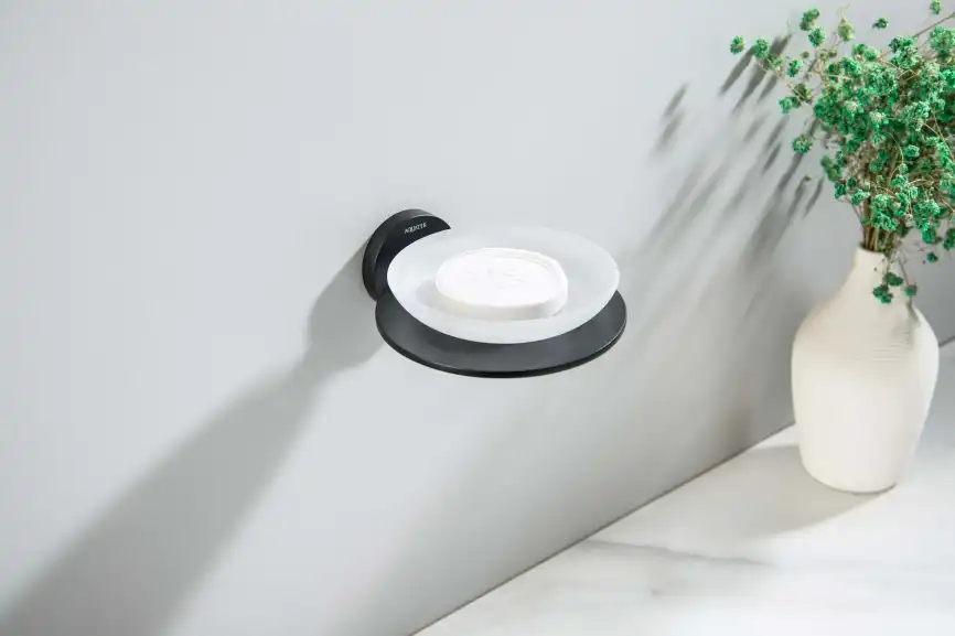 Мыльница для ванной Aquatek Оберон AQ4203MB, Черный матовый фото 3