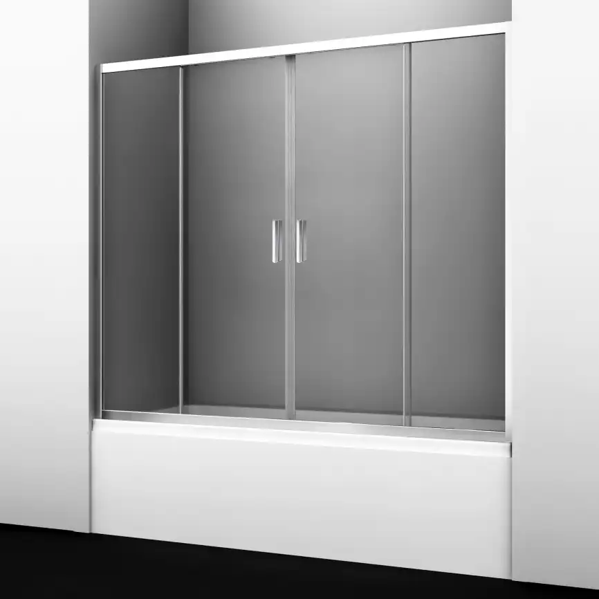 Шторка для ванны WasserKRAFT Lippe 45S 170 см, 45S02-170, профиль Хром, стекло Прозрачное фото 3