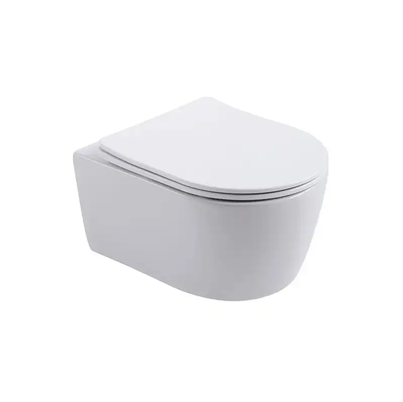 Подвесной унитаз Aquatek Европа AQ1106-00 безободковый, с сиденьем микролифт, Белый фото 3