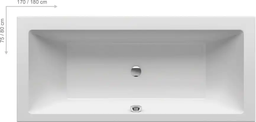 Акриловая ванна Ravak Formy 01 Slim 170х75 C691300000 с тонким бортом, встраиваемая, Белая фото 1