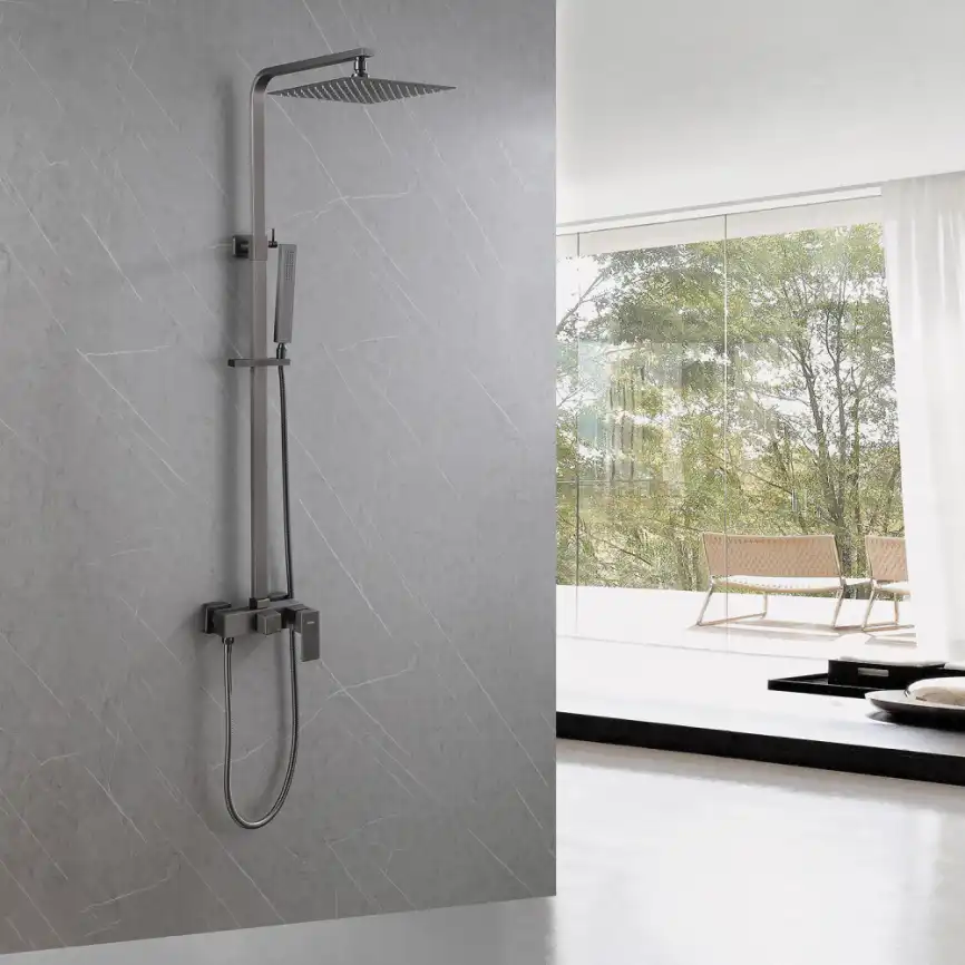 Душевая стойка ABBER Daheim AF8220NG без излива, никель фото 2