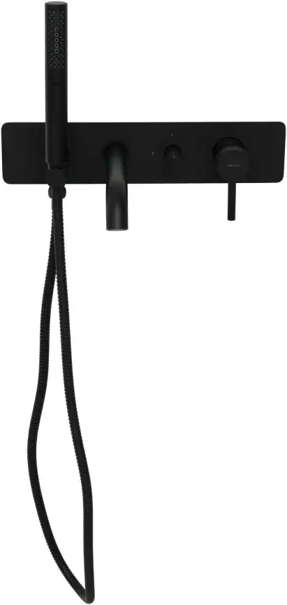 Смеситель для ванны с душем Allen Brau Priority 5.31006-31 встраиваемый, с внутренней частью, Черный матовый фото 7