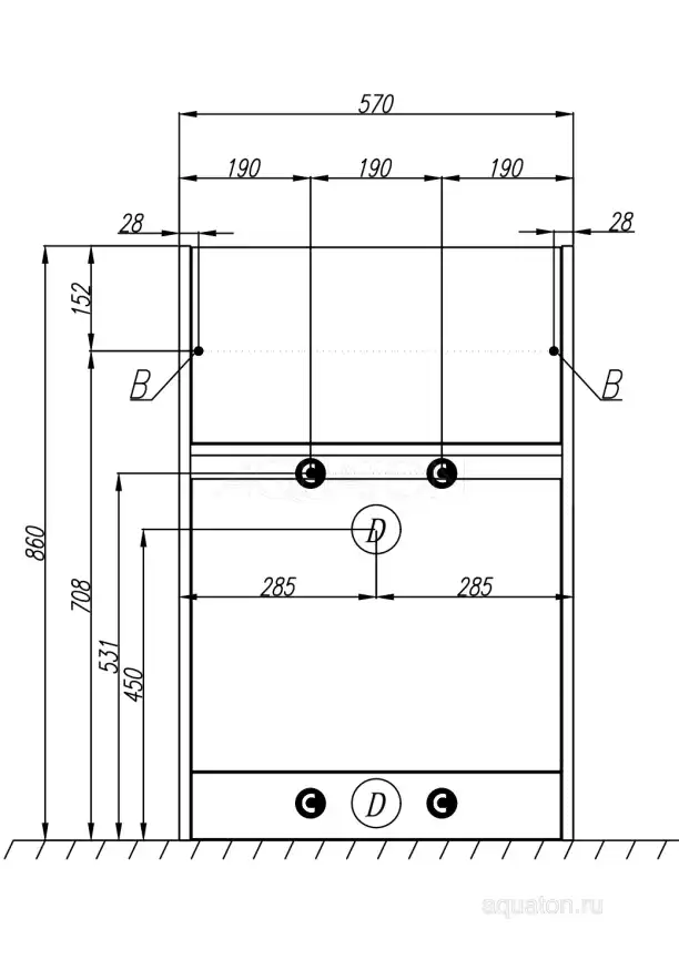 Тумба под раковину Aquaton Лондри 120 под стиральную машину с фасадом 1A235901LH010 напольная цвет, белый глянец фото 3