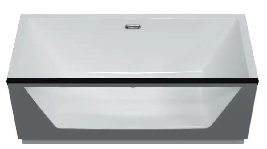 Акриловая ванна Aima Design NEO 170х75 1 стекло матовое серое фото 1