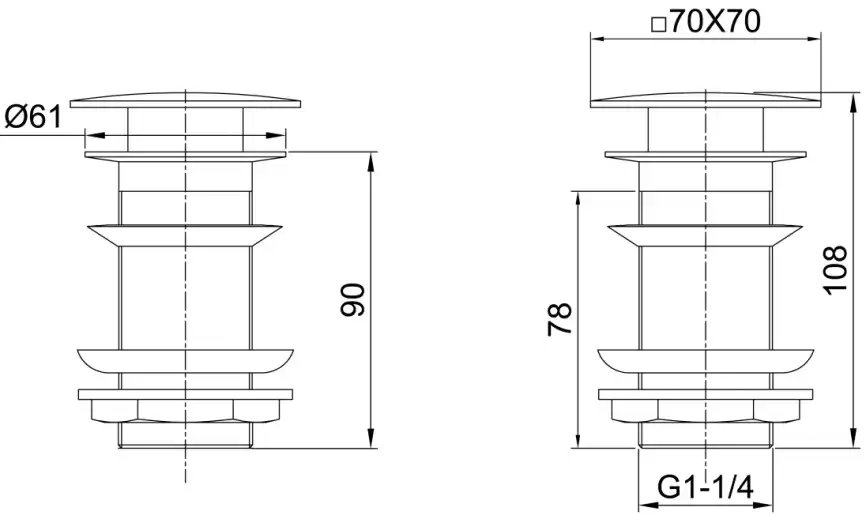 Донный клапан Allen Brau Infinity 5.21025-31 черный матовый фото 2