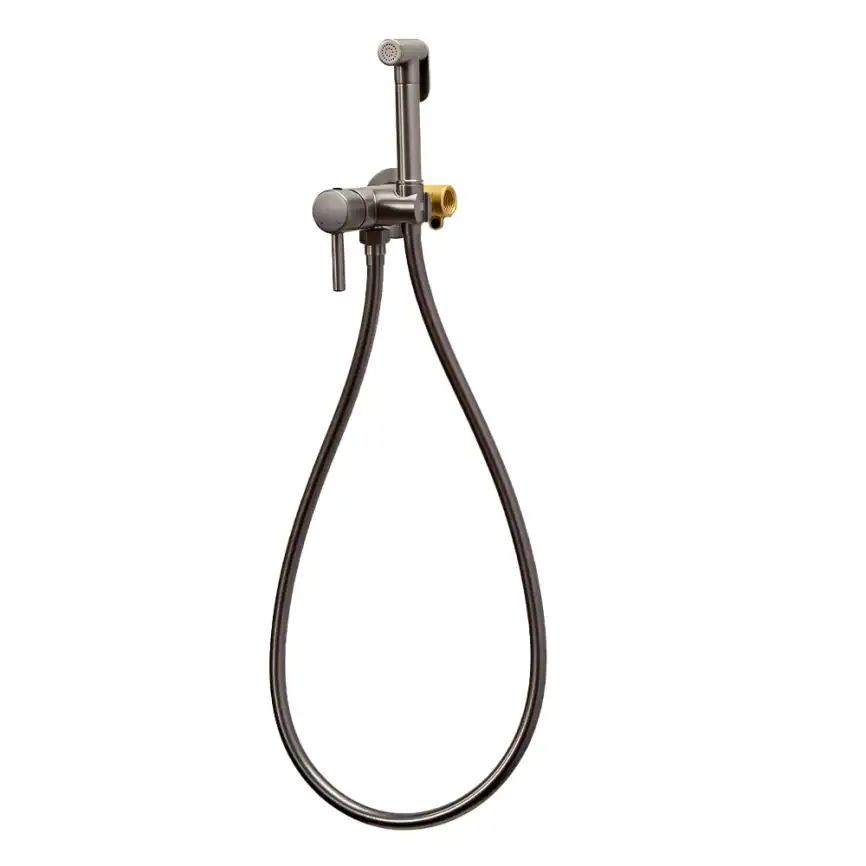 Гигиенический душ со смесителем AVS Slimmer 811-131-GM, оружейная сталь фото 3