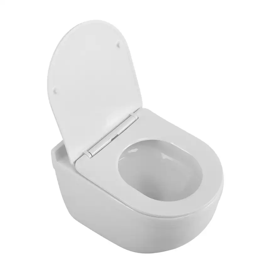 Подвесной унитаз BelBagno SENSO-TOR BB017CH-TOR/SC, безободковый, смыв торнадо с сиденьем микролифт, Белый фото 2