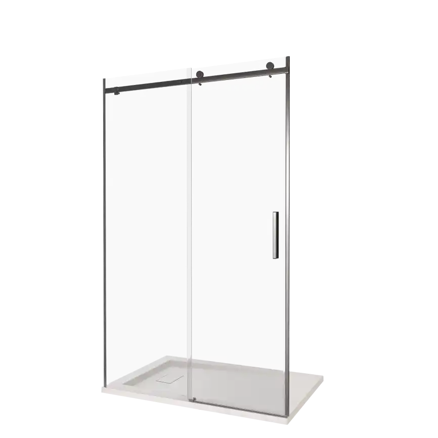 Душевая дверь Good Door Gelaxy WTW-120-C-B, ГЛ00012, профиль Черный, стекло Прозрачное фото 2