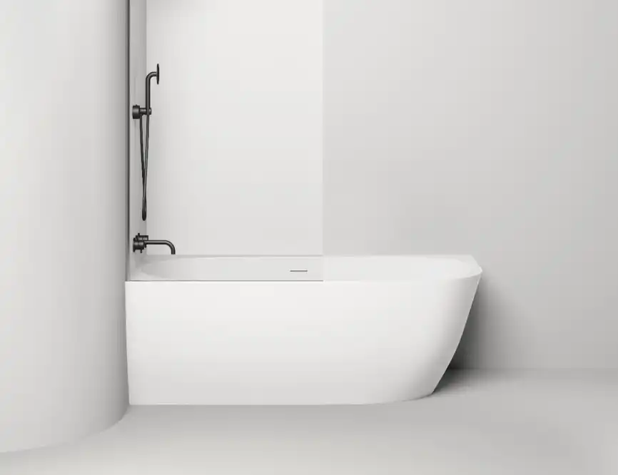 Ванна Salini SOFIA CORNER 170х85 102525M из материала S-Stone, Белая матовая фото 2