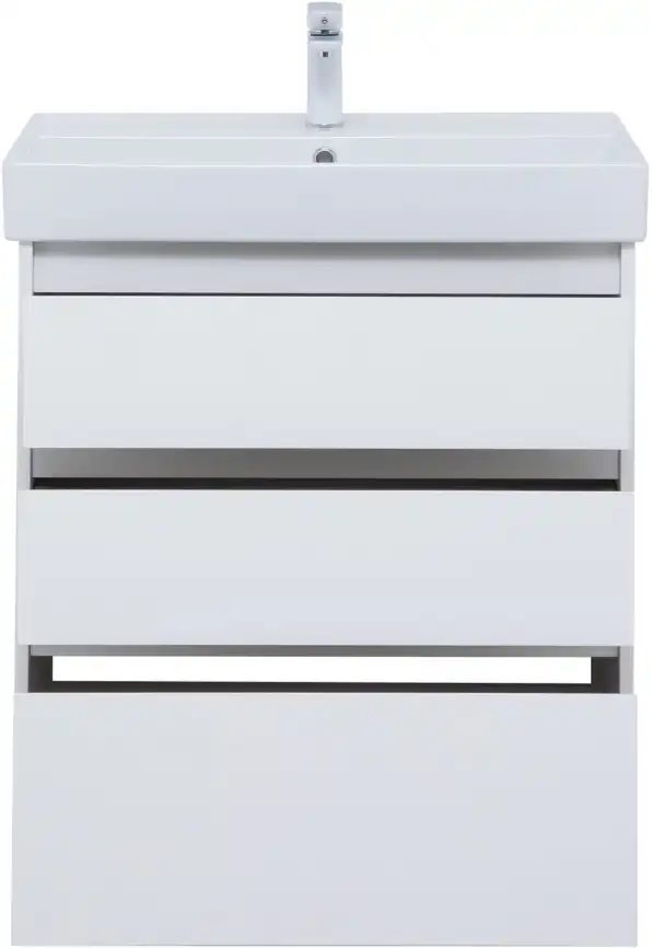 Тумба под раковину Aquanet Nova Lite 75 белый глянец (3 ящика) 302472 фото 7