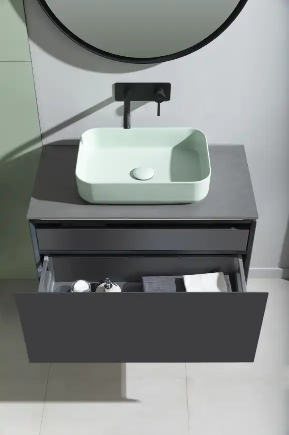 Тумба под раковину Allen Brau Infinity 85 1.21002.AM антрацит матовый фото 30