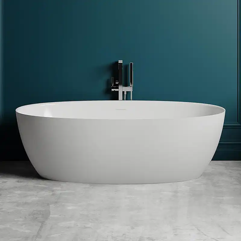 Ванна Salini ALDA 180х90 101911SM из материала S-Stone, Белая матовая фото 4