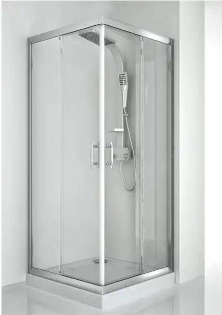 Душевой уголок Aquanet Alfa Cube NAA1142 100x100, прозрачное стекло фото 8