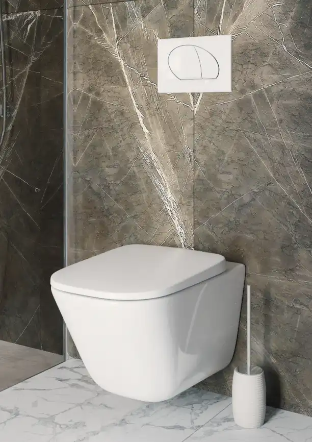 Подвесной унитаз Roca The Gap 540 мм, Rimless 34647L000, белый фото 6