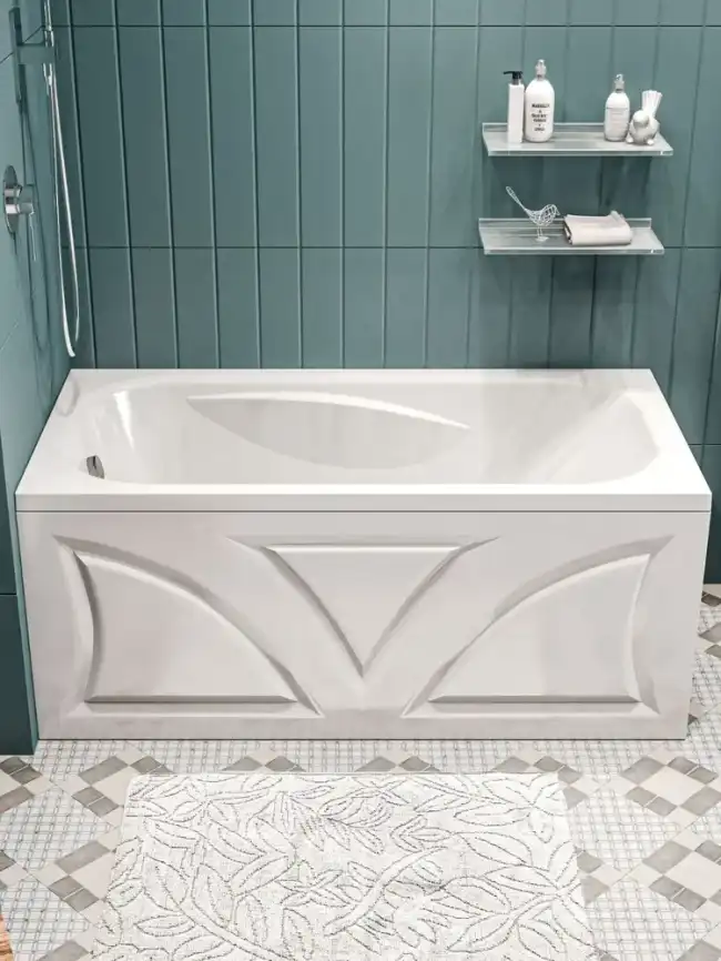 Акриловая ванна 1Marka CLASSIC 130х70 Прямоугольная Белая 01кл1370 А фото 5