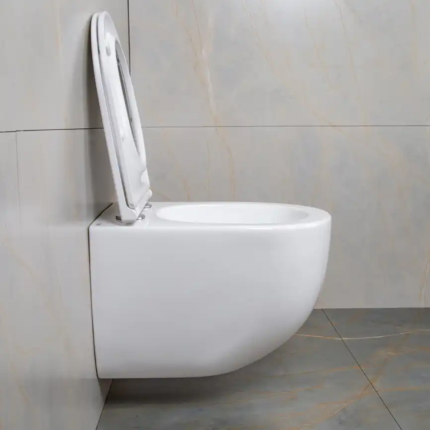 Унитаз подвесной AVS Спутник 801-0038-P-T2-GW безободковый, со смывом Торнадо, белый фото 9