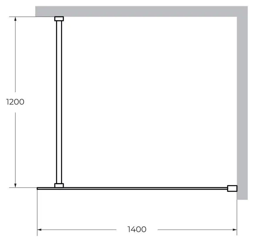 Душевая перегородка CEZARES LIBERTA-L-1-140-120-C-Cr стекло Прозрачное, профиль Хром фото 5