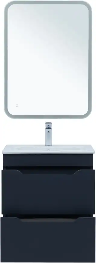 Тумба под раковину Aquanet Практика 60 маренго (2 ящика), 330458 фото 9