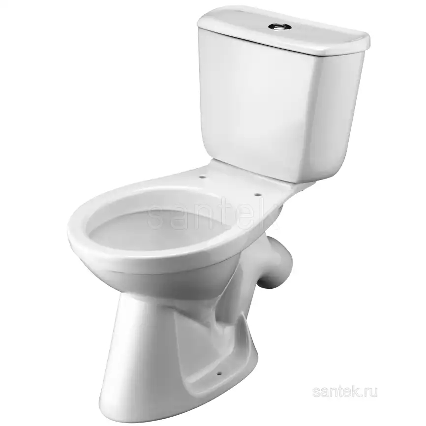 Унитаз-компакт Santek Бриз с диагональным выпуском, эконом- 1 реж., полипропилен, 1WH202569 фото 3