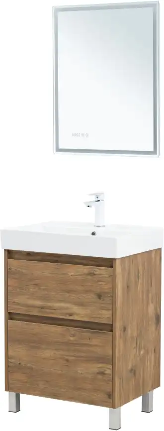 Тумба под раковину Aquanet Nova Lite 2.0 60 напольная, дуб рустикальный, 346343 фото 10