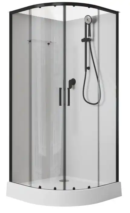 Душевая кабина Aquanet Passion EVO R Black 80x80 фото 1