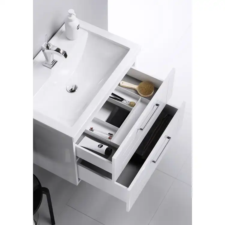 Тумба с раковиной подвесная Aqwella Manchester 70 см, MAN01072, цвет Белый фото 5