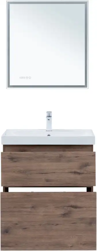 Тумба под раковину Aquanet Алвита New 70 напольная, дуб веллингтон табак, 344128 фото 10