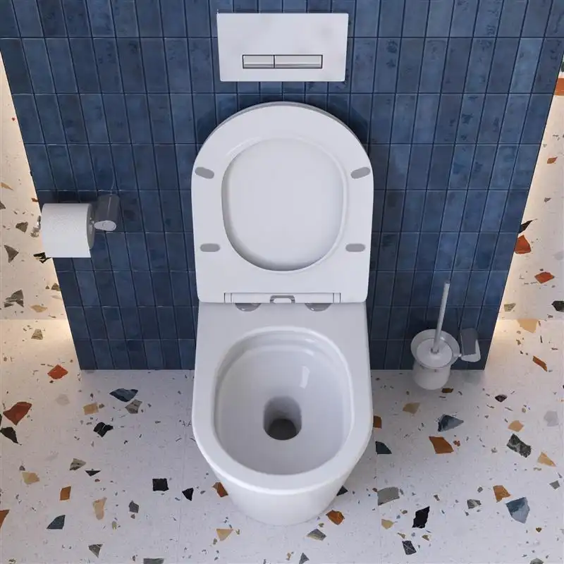 Унитаз приставной BelBagno FLAY-TOR BB1003CB-TOR/SC безободковый с сиденьем и смывом TORNADO фото 11