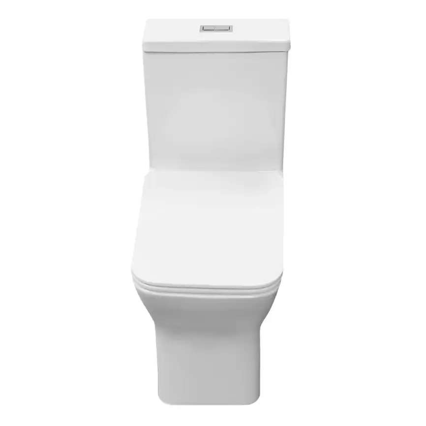 Унитаз моноблок Azario Vero AZ-8608 напольный, безободковый, с сиденьем микролифт, Белый глянцевый фото 3