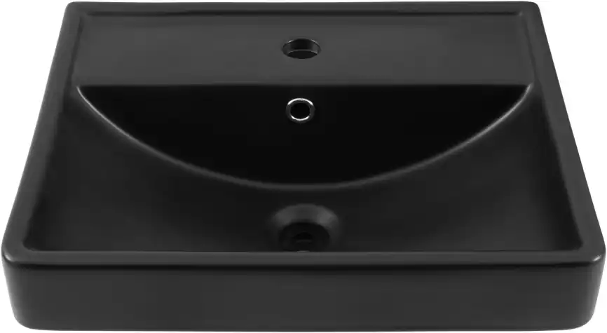 Раковина Aquanet Ирис 50 329246 прямоугольная, Черная матовая фото 6