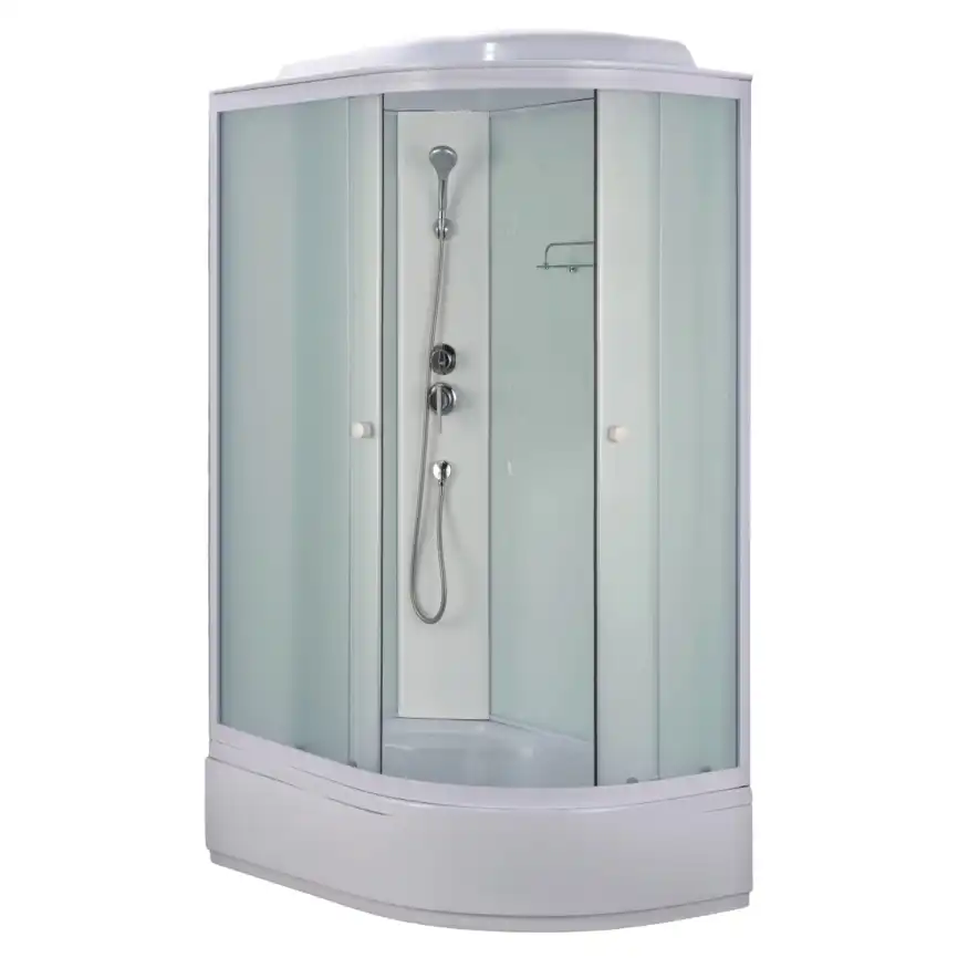 Душевая кабина Loranto 120х80, средний поддон, Матовое стекло, CS-985-LTM/W-120 фото 1