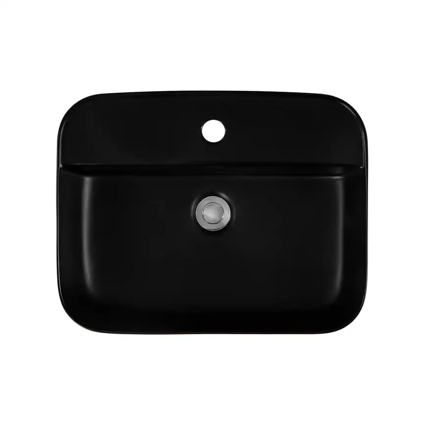 Раковина накладная Aquatek Вега 50х39,5х14 AQ5506-MB, Черная матовая фото 5