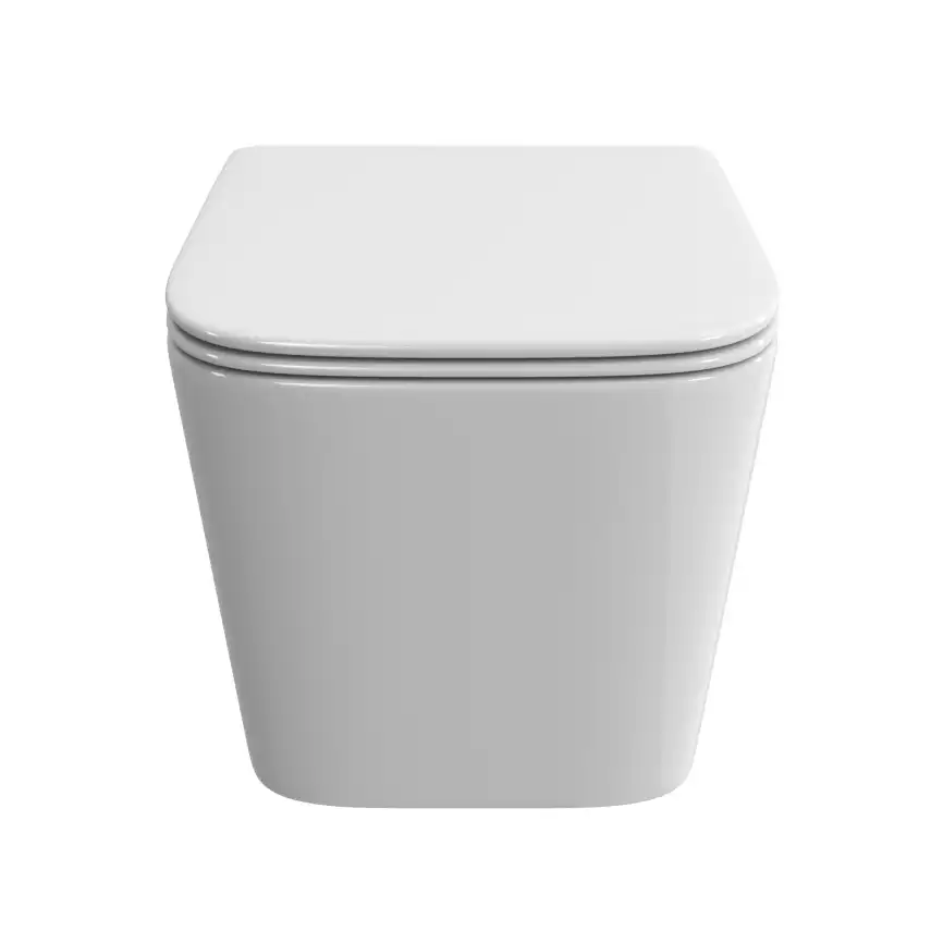 Подвесной унитаз BelBagno DUE-TOR BB5171CH-TOR/SC, безободковый, смыв торнадо с сиденьем микролифт, Белый фото 7