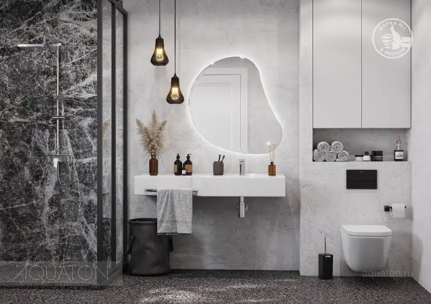 Зеркало Aquaton Венто 100х80 1A260902VO010 с подстветкой, сенсорный выключатель с функцией диммера, Серебро фото 6