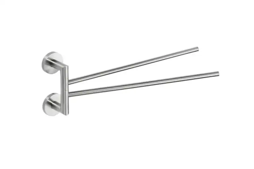 Полотенцедержатель двойной поворотный 5,5 см BEMETA NEO Нержавеющая сталь 104204105 фото 1