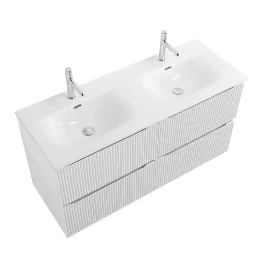 Тумба под раковину BelBagno UNO-1200-4C-SO-BO подвесная, Bianco Opaco фото 3