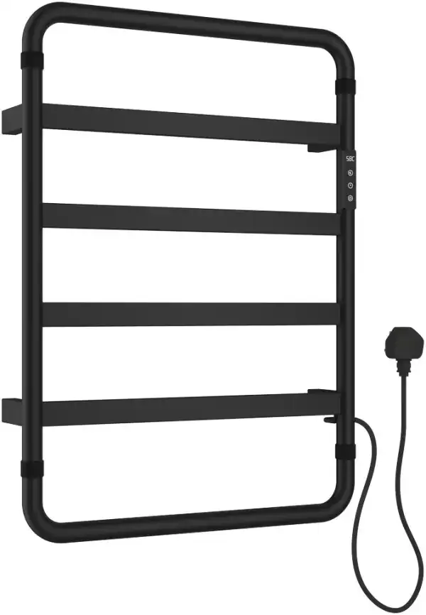 Полотенцесушитель электрический Allen Brau Priority 640х475 7.31001-31 черный electroplating фото 1