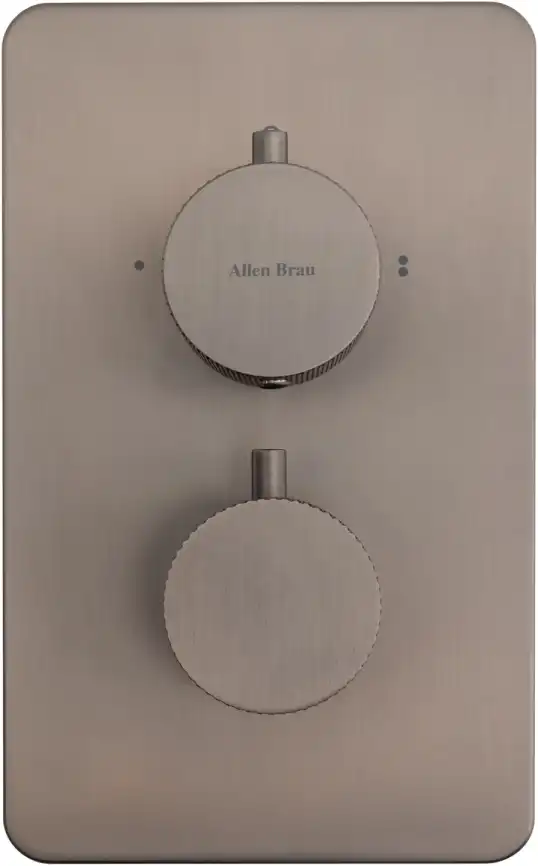 Смеситель для ванны Allen Brau Priority 5.3U123-MG (с внутренней частью, 3 выхода) графит браш фото 6