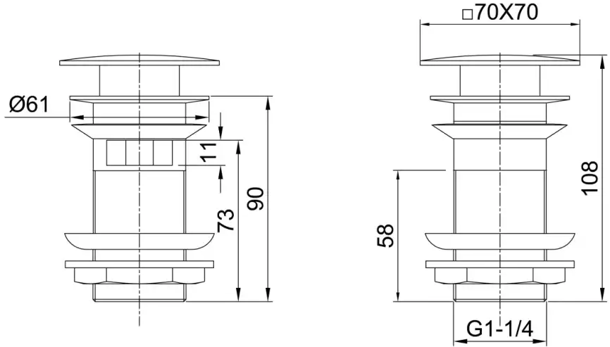 Донный клапан Allen Brau Infinity 5.21026-31 черный матовый фото 2