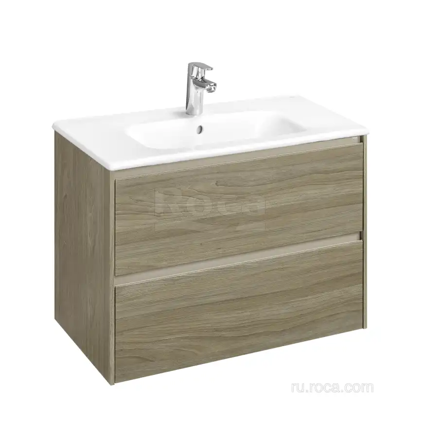 Тумбы под раковину Roca Ona 80 A857630511 подвесная, цвет, Вяз темный фото 7