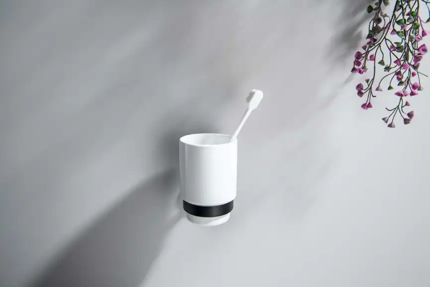 Стакан для ванной Aquatek Бетта AQ4604MB, Черный матовый фото 3