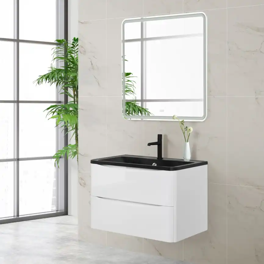Зеркало BelBagno MARINO 80х80 SPC-MAR-800-800-LED-TCH-WARM с подстветкой, сенсорный выключатель, с подогревом фото 8