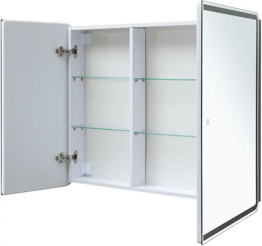 Зеркальный шкаф Aquanet Оптима 100 с LED подсветкой, 341427 фото 4